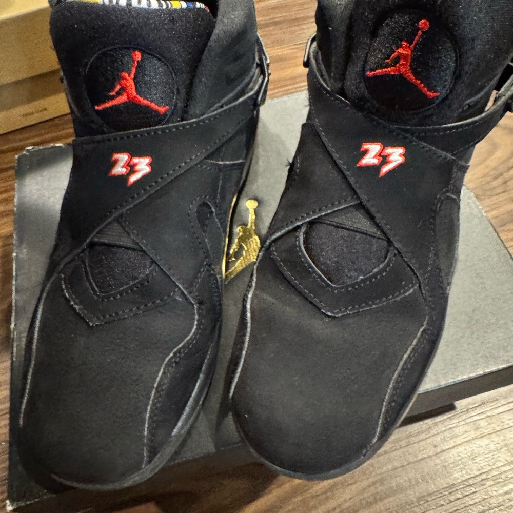 Jordan Kids Black and Red Sneakers